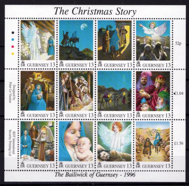 ZAYIX Guernsey 583 MNH Scenes Christmas Story Madonna & Child 080323SM55M