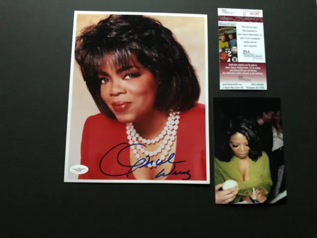 Oprah Winfrey Rare! signed autographed 8x10 photo JSA Spence coa cert
