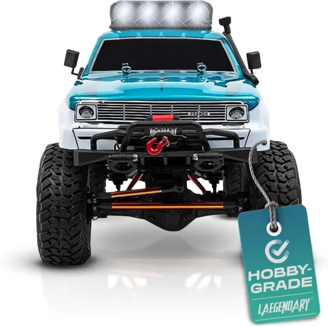 Laegendary 1:10 Scale RC Crawler 4x4 Offroad Remote Control Truck - Blue Green