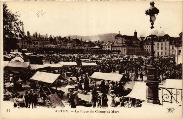 CPA AUTUN - La Place du Champ-de-MARS (386739)
