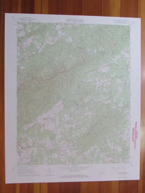 Patrick Springs Virginia 1968 Original Vintage USGS Topo Map