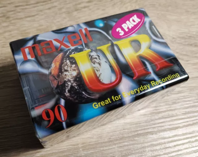 maxell UR Normal  Audio Kassette 90min 3er Pack NEU & OVP