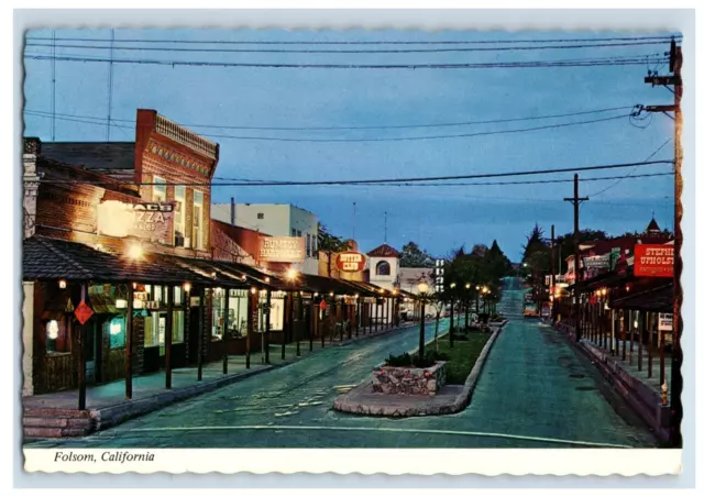 Vintage Folsom, California. Postcard 7XE