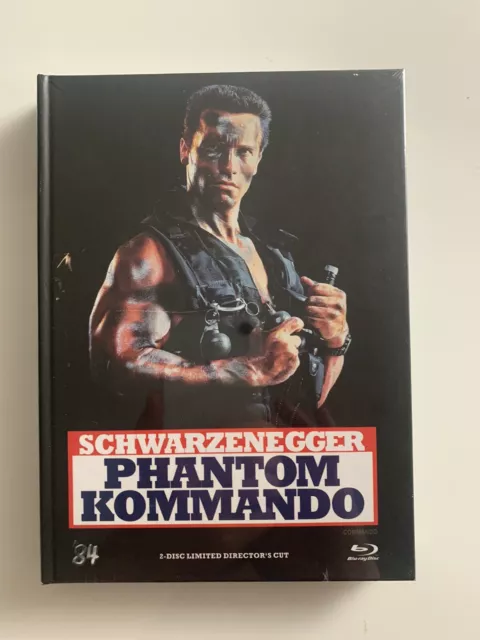 Phantom Kommando Mediabook Blu-ray Neu Arnold Schwarzenegger