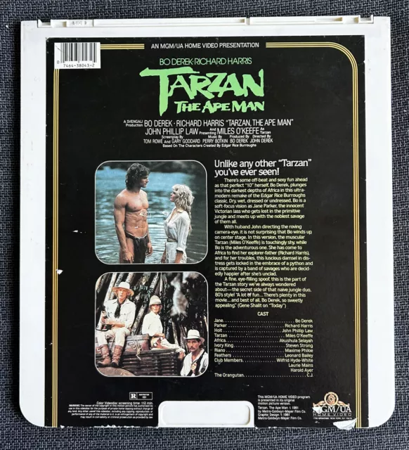 Tarzan The Ape Man RCA CED VideoDisc SelectaVision 1981 Bo Derek Vintage 2