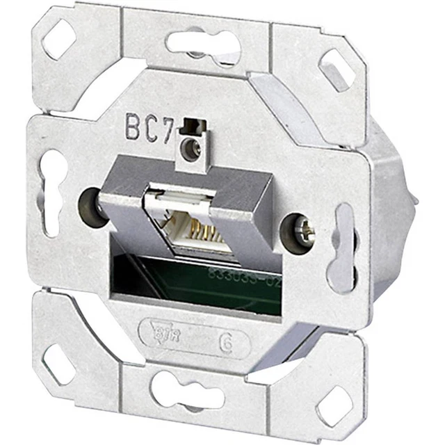 Prise réseau encastré insert CAT 6a 1 port Metz Connect 130C371200-I métal
