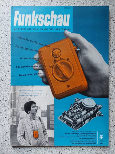 Funkschau, orig.  Magazin  1. Februar  1961  Heft 3