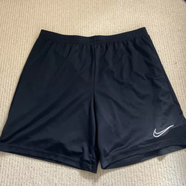 Nike Shorts Men’s Large L Sports Gym Training Football Soccer Dri Fit Black