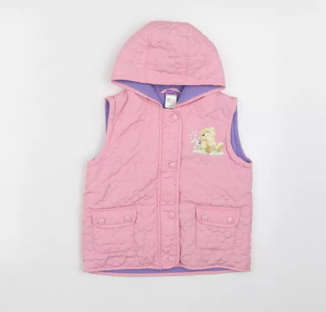 Cappotto trapuntato rosa per bambina Fizzy Moon taglia 5-6 anni cerniera