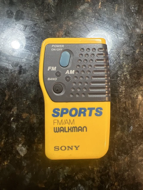 SONY AM/FM WALKMAN SRF-H4 Headset Headphones Portable Radio Works 