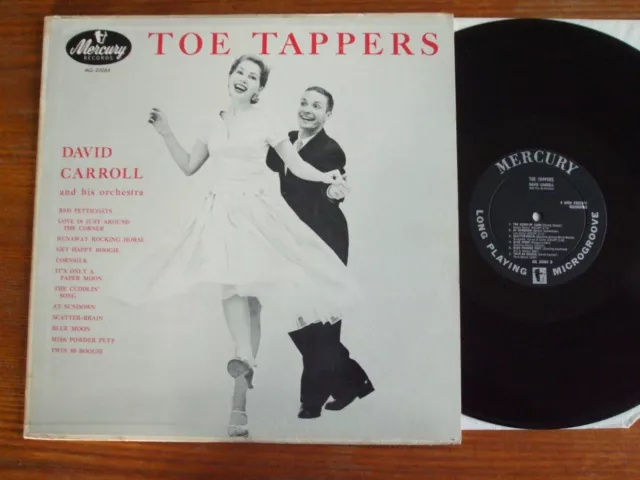 Lp David Carroll Toe Tappers 1955 Boogie Woogie Rock N Roll Mercury Usa