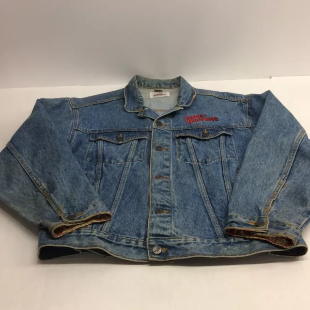 Vintage Planet Hollywood San Diego Denim Jacket Size L Trucker 90’s Cotton