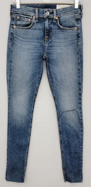 Rag & Bone CATE MID-RISE SKINNY Jeans Women's Size 25 Blue Denim Ins 29