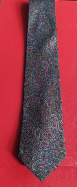 Cravate Homme PRINTEMPS BRUMMELL 100% Soie Multicolore Neuve étiquettes - Fabriqué En France