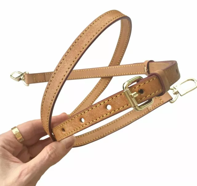 3/4 Shoulder Honey Brown Vachetta Leather Strap Replacement For