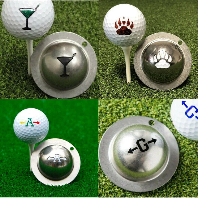 MULTIFUCTIONAL STAINLESS GOLF Ball Line Liner Marker Template Alignment