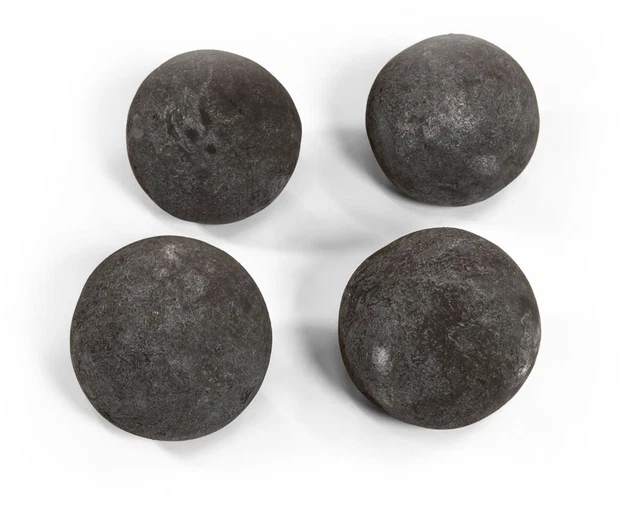 Grand Canyon 6” Hand Molded Ceramic Fiber Cannon Ball 4 PC Set - Black