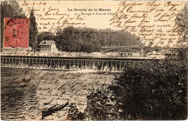 CPA AK Creteil Barrage et Pont de Creteil FRANCE (1282377)