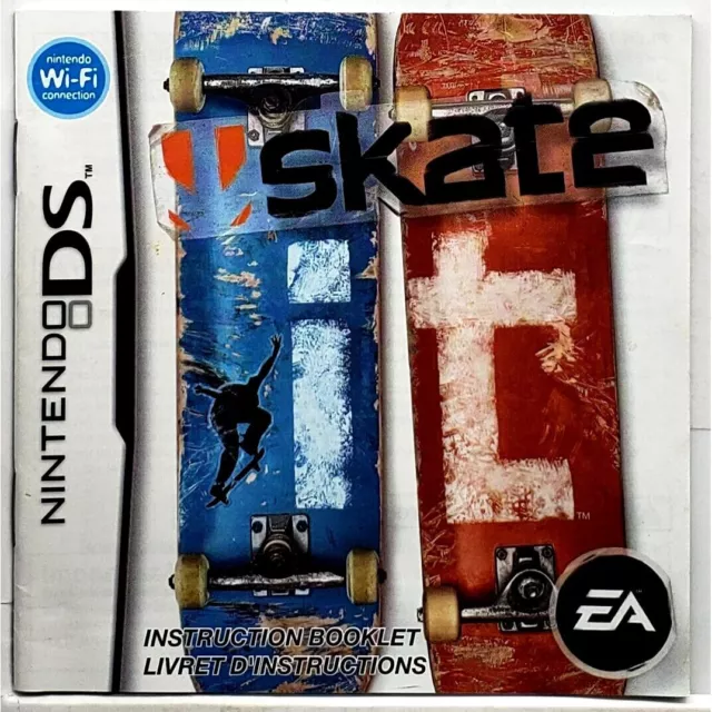 (Manual Only) Skate It - Nintendo DS Pristine Authentic Instruction Booklet Game