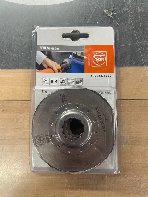 FEIN 63502177050 SuperCut Mount Bi-Me HSS D85 VE5 Saw Blade Wood / Metal /5-Pack