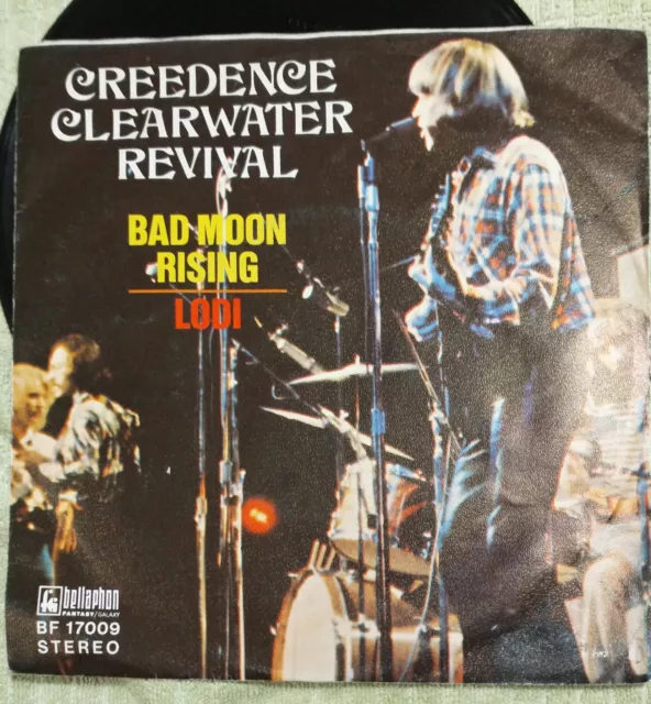 Creedence Clearwater Revival – Bad Moon Rising  -  1973 - Single 7"   VG+/VG+