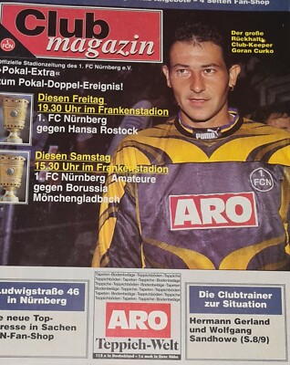 1995/96 DFB POKAL 1.FC Nürnberg/Am Borussia Mönchengladbach EUR 1,00