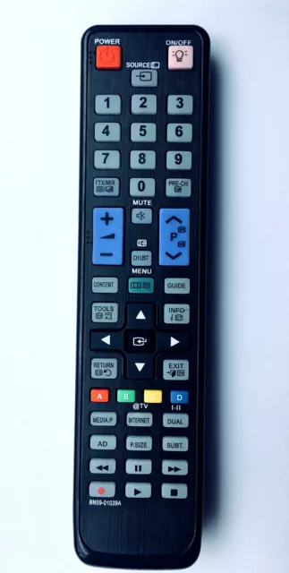 New Tv Remote Control Replacement Bn59-01039A For Samsung Le40C630K1W/Xzg