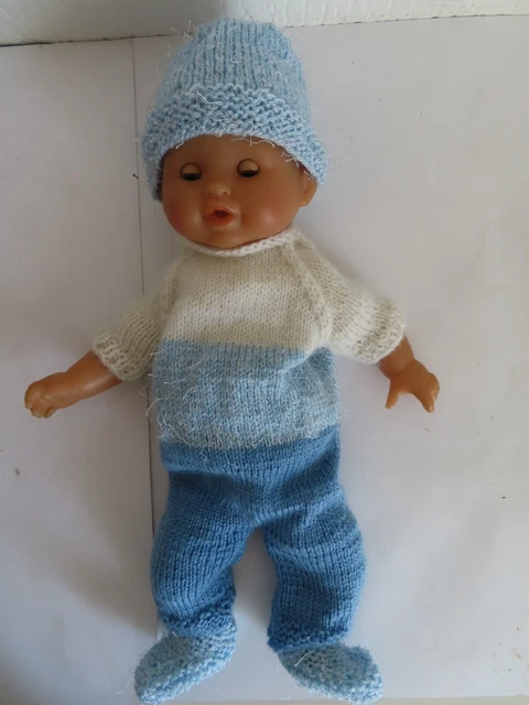 du tricot et des jouets: Barboteuse poupon 30 Cm