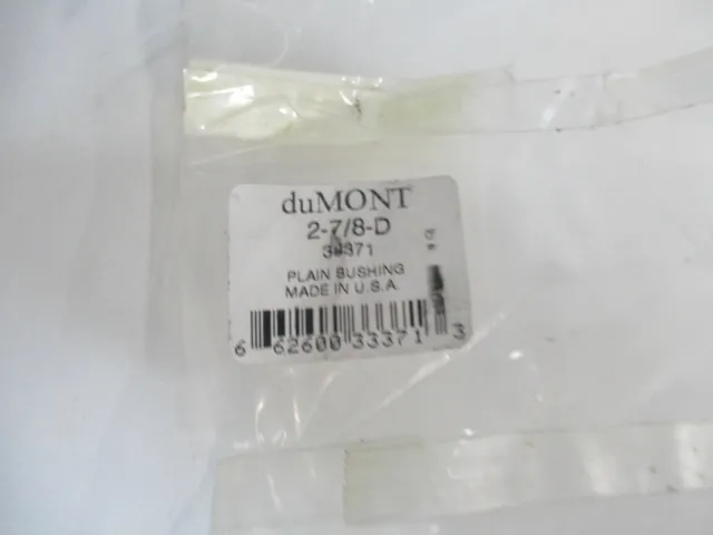 Dumont 33371 2-7/8" Diam Plain Broach Bushing Style D 6" Bushing Length