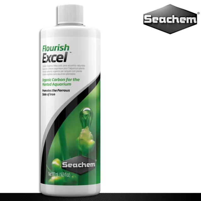 Seachem 500ml Flourish Excel Bioverfügbarer Organique Carbone Lieu CO2