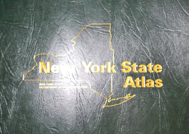 NEW YORK STATE Atlas Issued By NY Dept Of Trans 1998 Home School Map ...