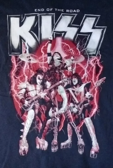 KISS End Of The Road WORLD TOUR 2023 Official T-Shirt GENE SIMMONS