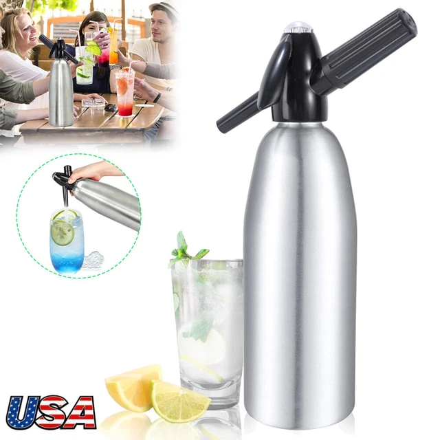 ALUMINUM SODA SIPHON Sparkling Water Maker Machine CO2 Stream