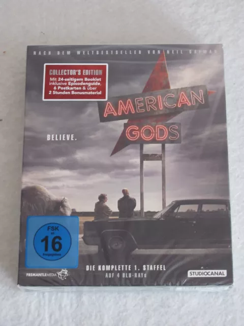 American Gods - Komplette 1. Staffel - 4 Blu-ray Discs - OVP!