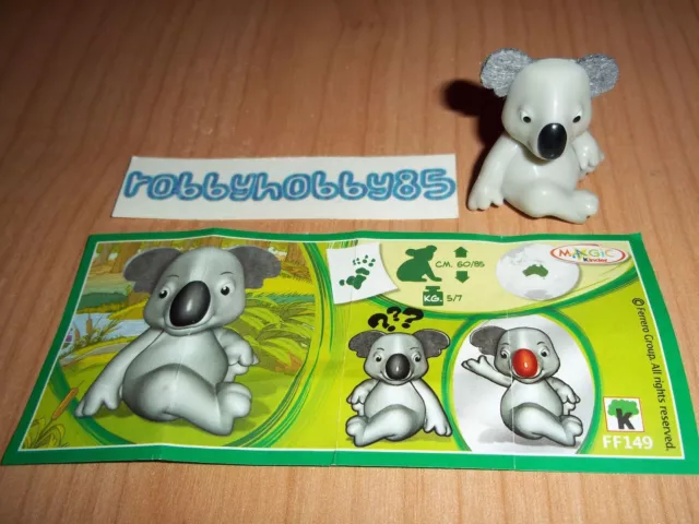 Ff149 Koala + Bpz Con Logo K Grande Kinder Sorpresa Italia 2014/2015 Natoons