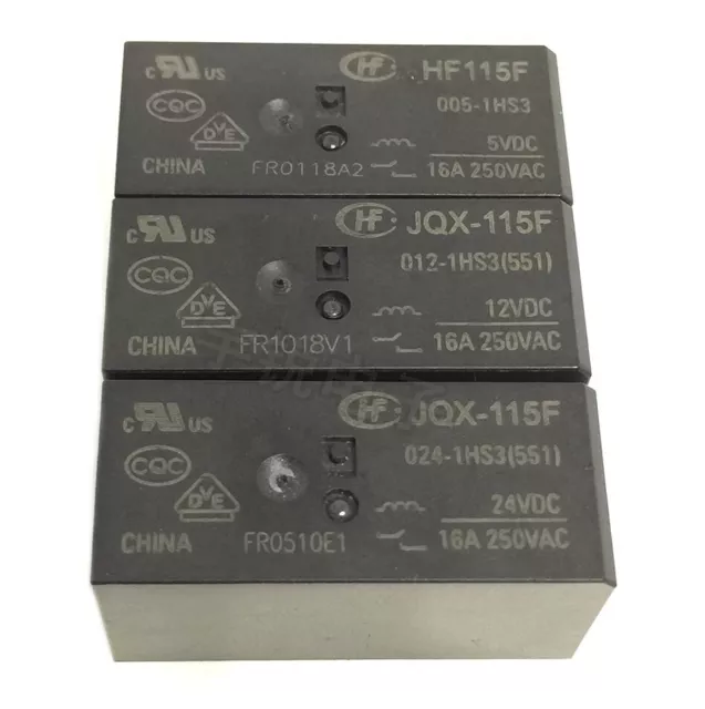 5V 12V 24V 48V Hongfa Relais JQX/HF115F-005 012 024-2ZS4 I-1HS3A 2HS4 1HS1 1ZS1 2