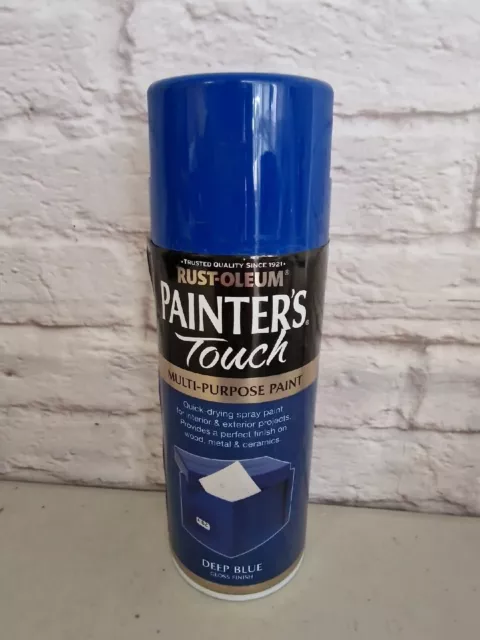 RustOleum 400ml Multi-Purpose Navy Blue Gloss Spray Paint for Wood Metal  Ceramic