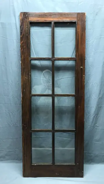 Antique Single 8 Lite Casement 18x47 Cabinet Cupboard Window Vintage 1863-22B 8