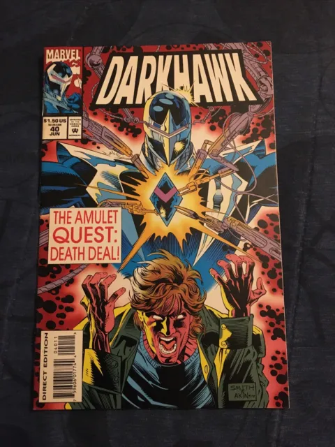 DARKHAWK #40 Low Print Run High Grade Marvel 1994