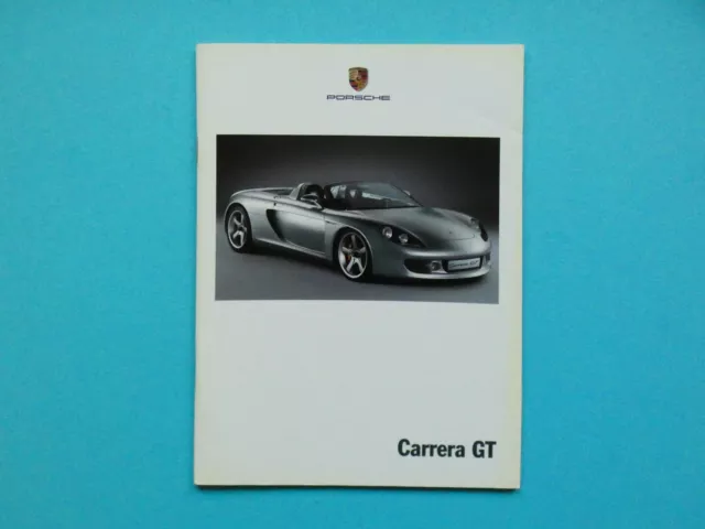 Prospekt / Katalog / Brochure Porsche Carrera GT Studie - 09/00