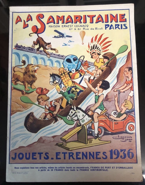 Catalogue De Jouets La Samaritaine - Année 1935 - Papier Ancien Collection