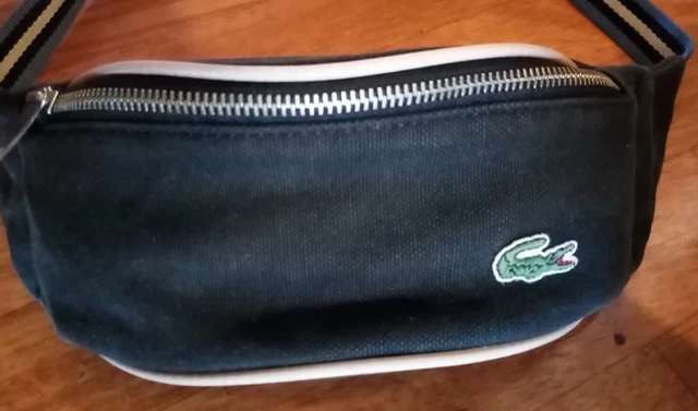 BANANE SACOCHE LACOSTE noir tres bon ?�tat Vintage EUR 45,00 - PicClick FR