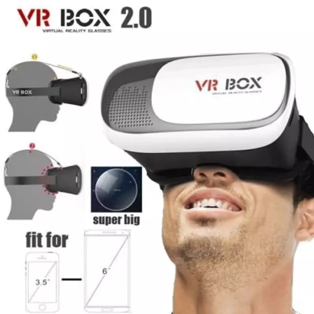 VR Headset Virtual Reality Goggles 3D Glasses For iPhone & Android Phone 2