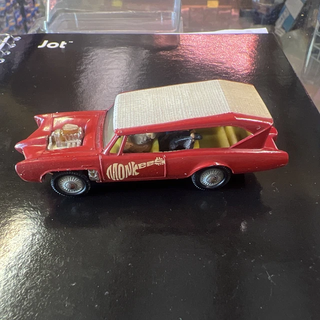 Monkees GTO Monkee Mobile Diecast Car 1/64 with 4 Band figs Vintage 1960s Husky
