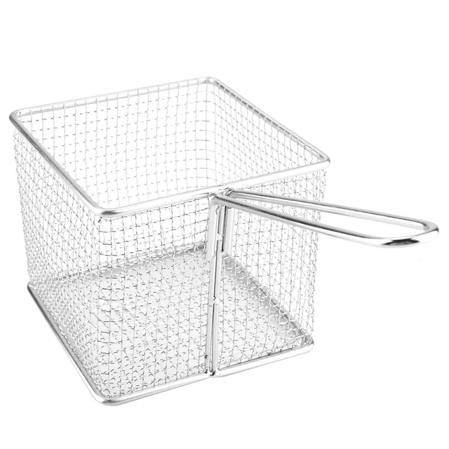Mini Stainless Steel Chips Deep Fry Baskets Food Presentation Strainer