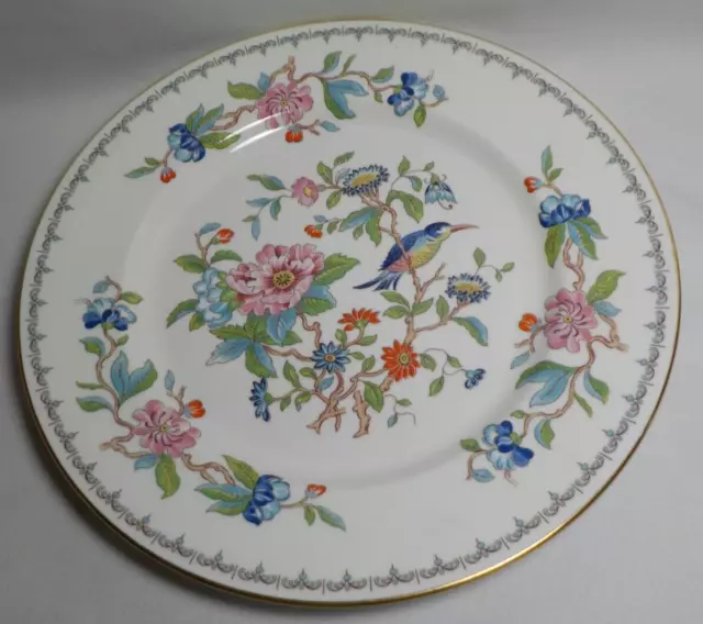 Aynsley Pembroke Dinner Plate England Gold Border 10 1/2 Inch