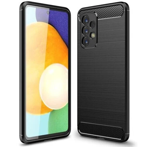Coque Carbone pour Samsung Galaxy A53 5G Housse Portable Étui Téléphone