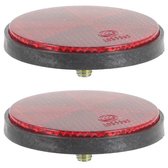 2 Pcs Réflecteur De Cycle Monté D'avertissement Arrière La Roue Panneau
