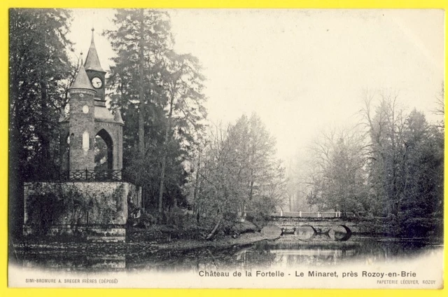 CPA 77 - ROZAY in BRIE NESLES Le Minaret du CHÂTEAU de la FORTELLE Bridge