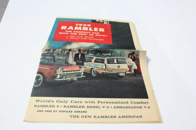 Auto Brochure - American Motors  - Rambler - 1959 (AB492)